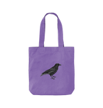 Violet Raven Twill Tote Bag