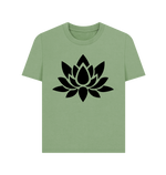 Sage Lotus Print Tee