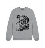 Athletic Grey Santa Sweatshirt