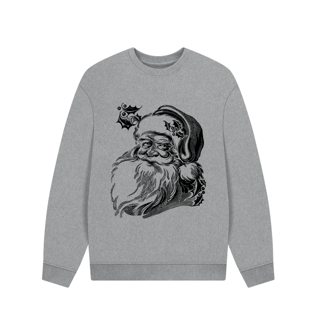 Athletic Grey Santa Sweatshirt