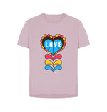 Mauve Pride Love Relaxed Fit Tee