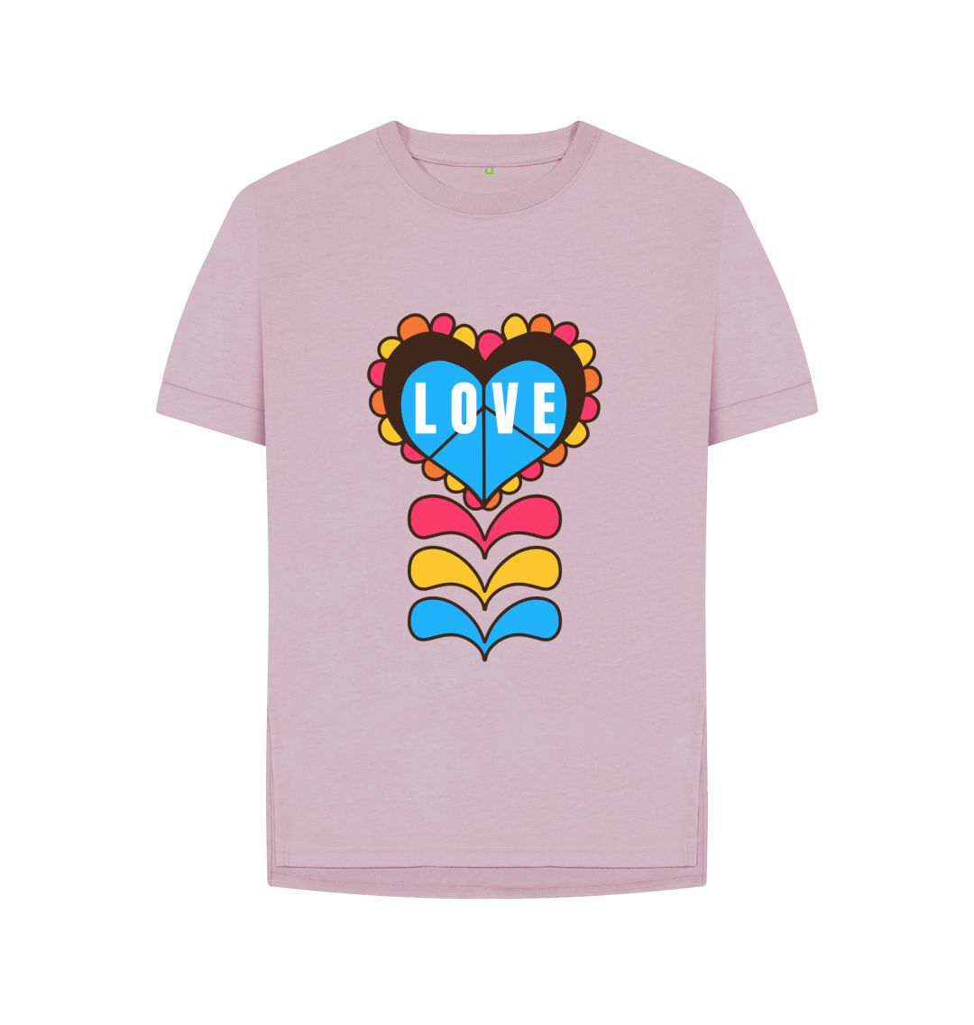 Mauve Pride Love Relaxed Fit Tee