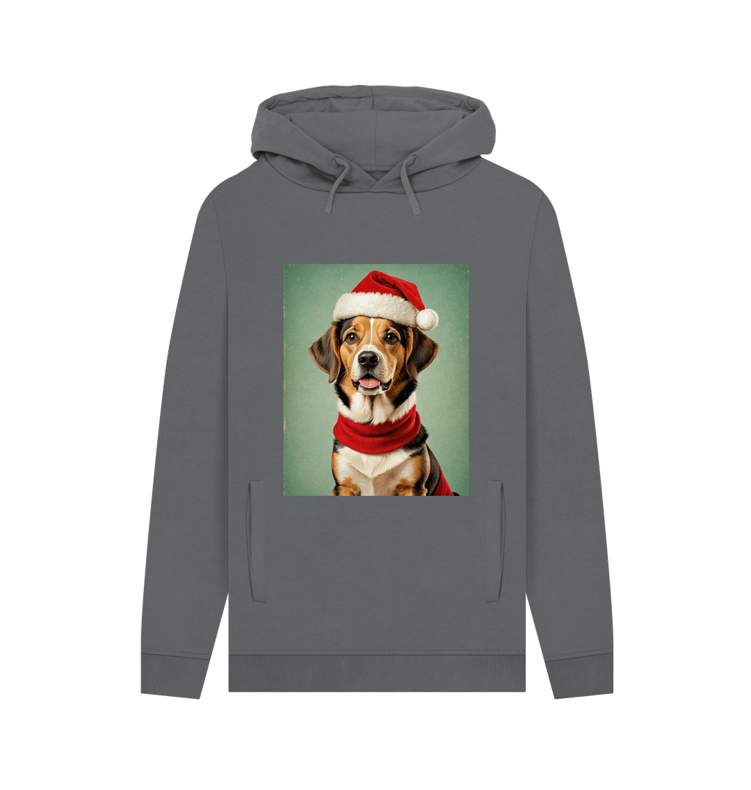 Slate Grey Printed Hoody Front