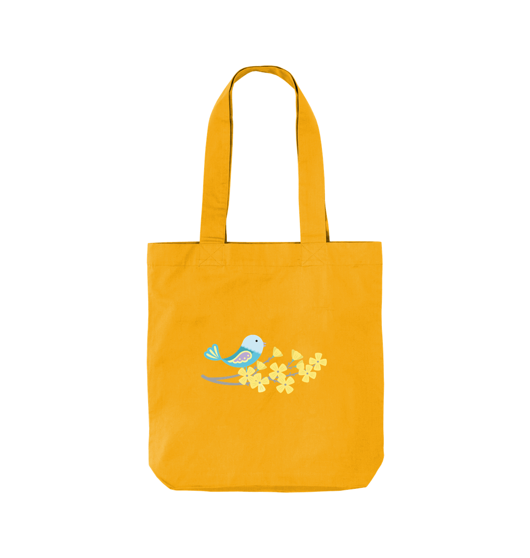 Spring Twill Tote bag showcasing durable fabric and stylish design, perfect for seasonal fashion and everyday use.