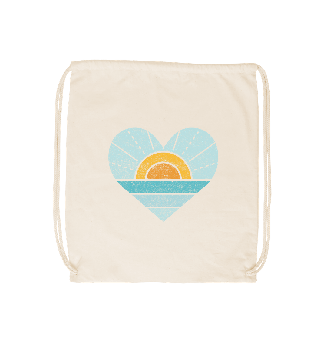 Natural Sun And Sea Drawstring Bag