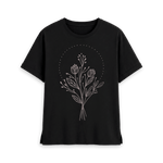 Black Printed T-shirt Front