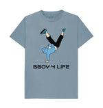 Stone Blue BBOY 4 LIFE Tee