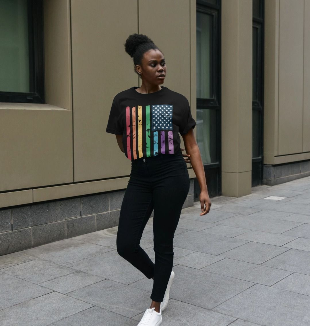 Pride Flag Relaxed Fit Tee