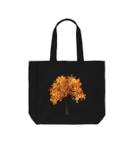 Black Autum Tree Shopper Tote