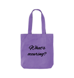 Violet What's Occurring Twill Tote Bag