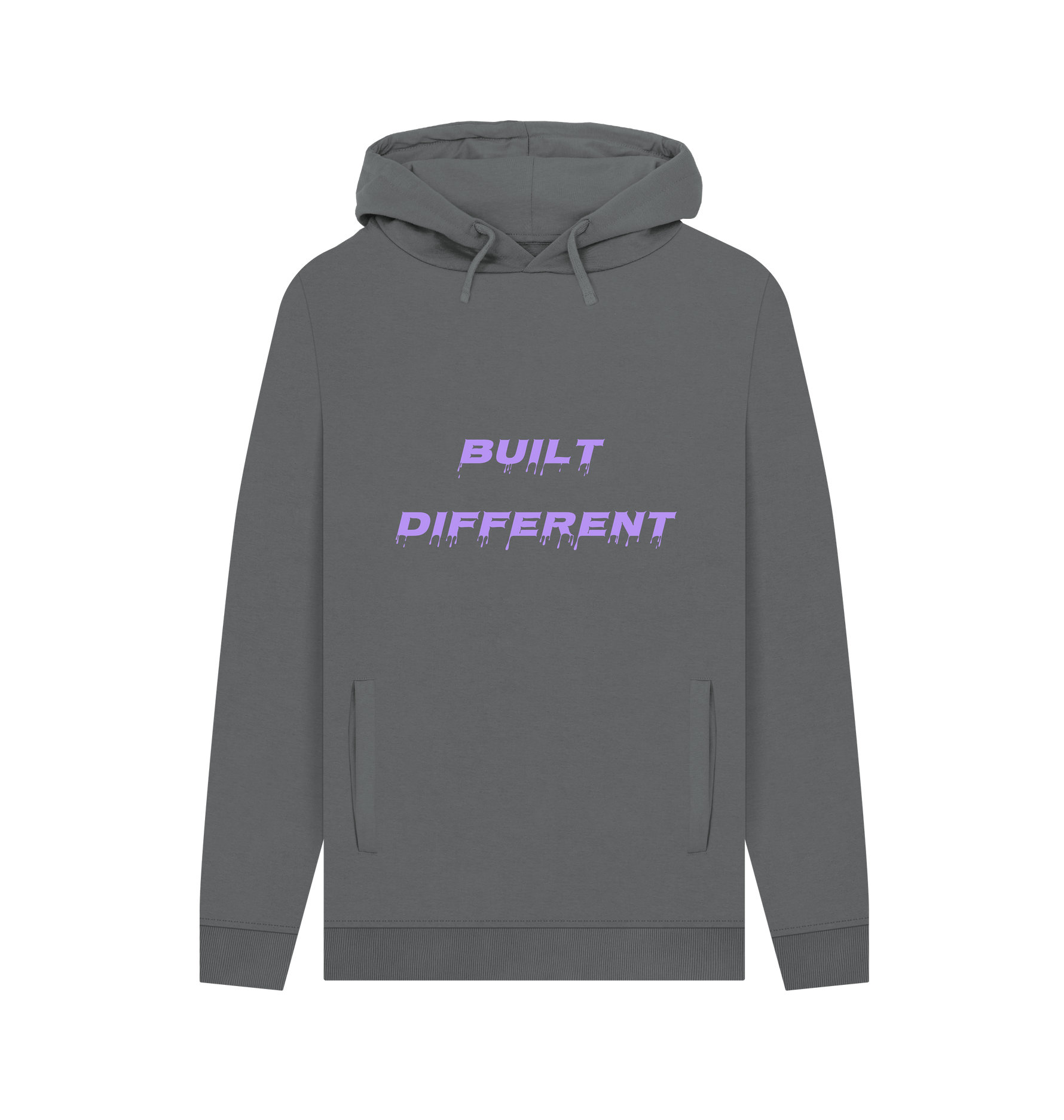 Slate Grey Printed Hoody Front