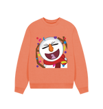 Apricot Printed Sweater Front