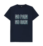 Navy Blue No Pain No Gain Tee