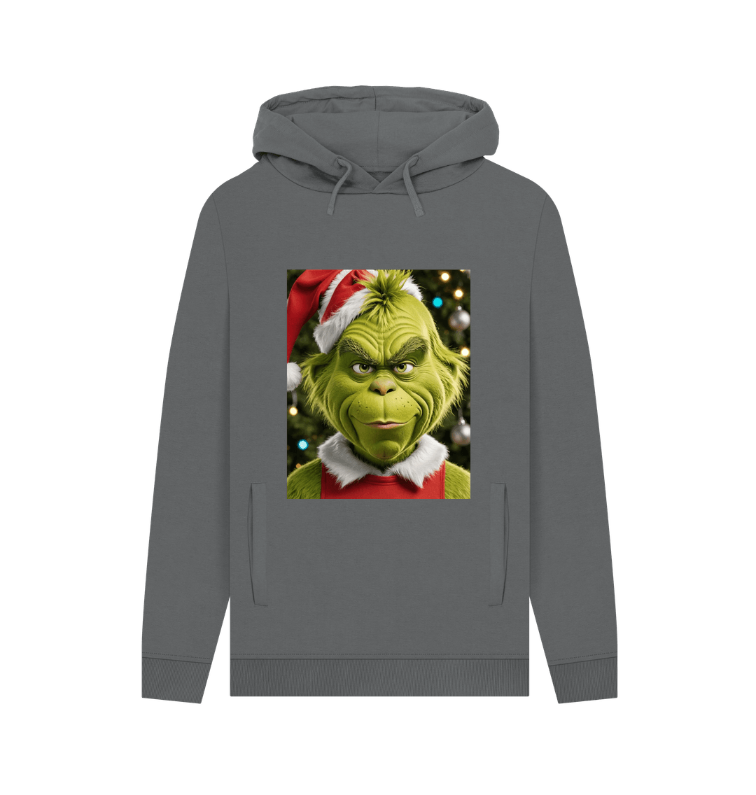 Slate Grey Printed Hoody Front