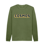 Khaki Printed Sweater Front