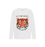 White Love Your Tiger Tee