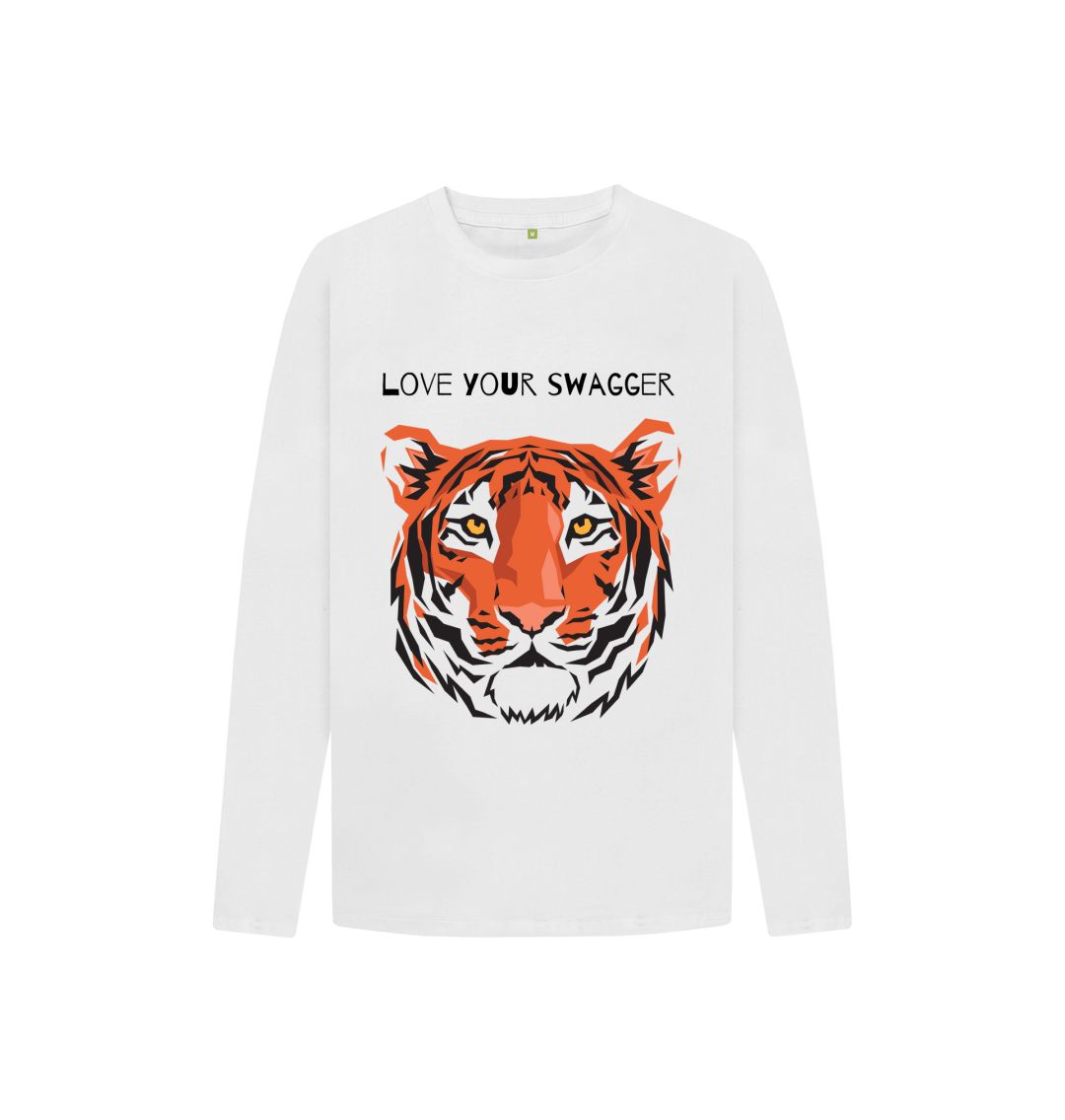 White Love Your Tiger Tee