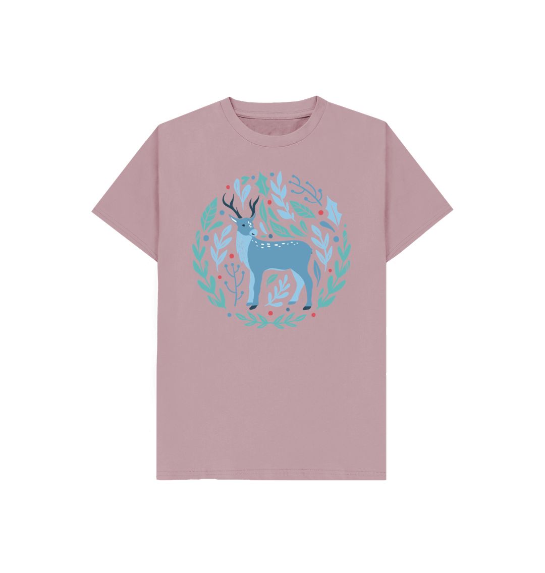 Mauve Blue Reindeer Tee