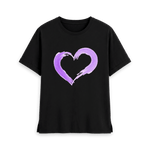 Black Printed T-shirt Front
