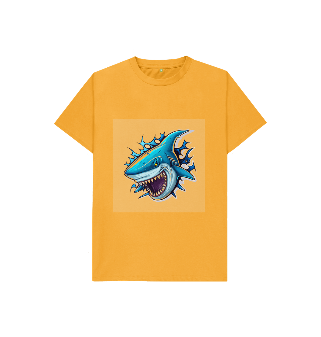 Mustard Blue Shark Tee