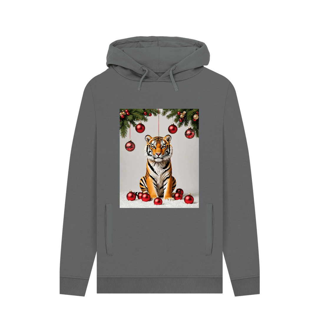 Slate Grey Printed Hoody Front