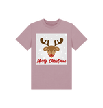 Mauve Reindeer Merry Christmas Tee