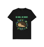 Black BE COOL. BE HEDGY TEE