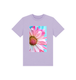 Elegant pink flower tee featuring vibrant floral design, perfect for stylish spring and summer outfits.