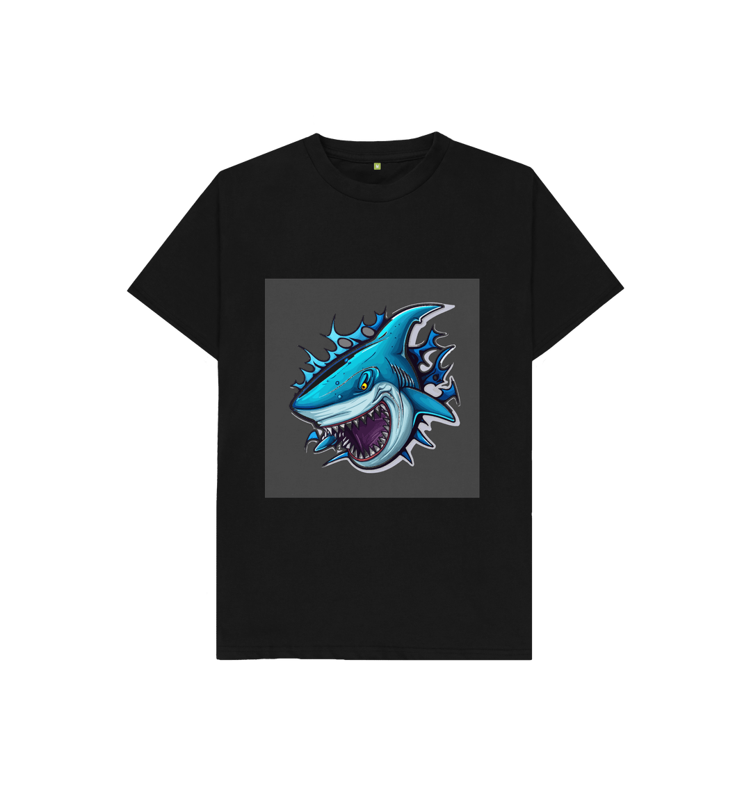 Black Blue Shark Tee