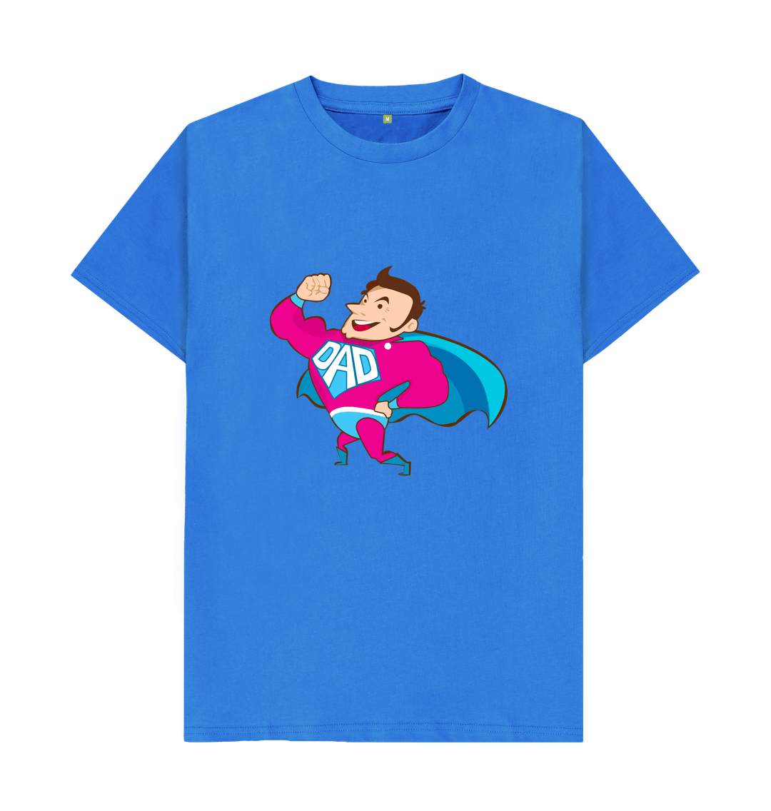 Bright Blue Super Dad Tee