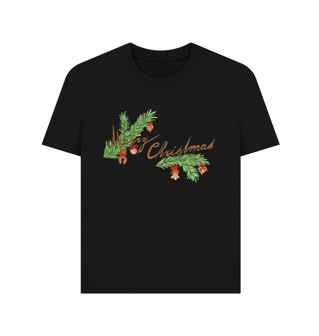 Black Merry Christmas To You Tee