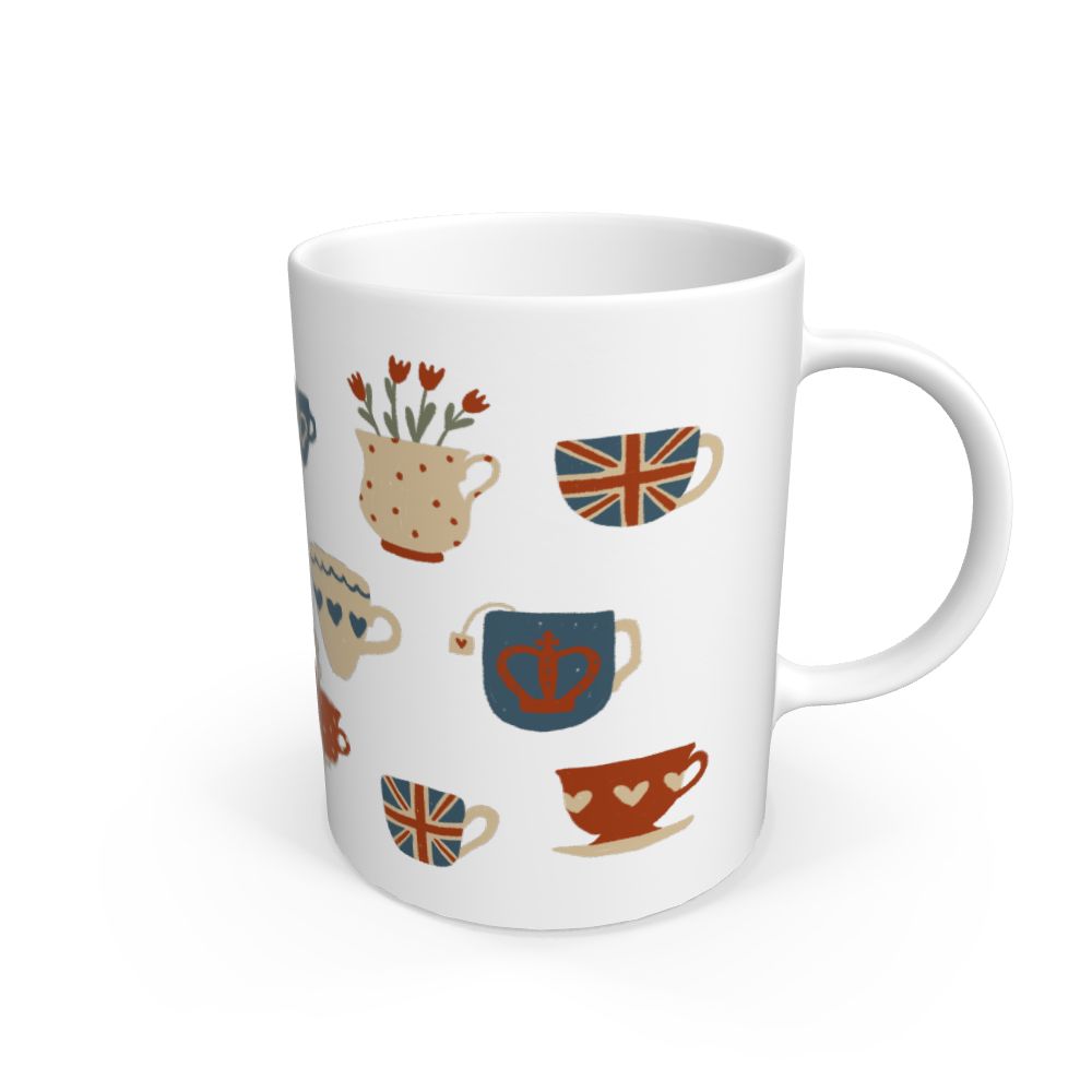 White England Cup Of Tea Ceramic Mug