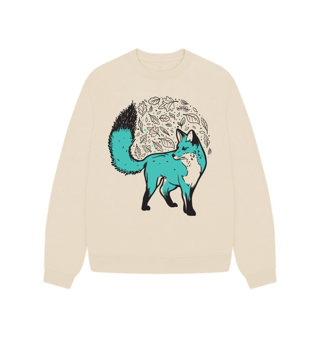 Oat Fox Oversized Hoodie