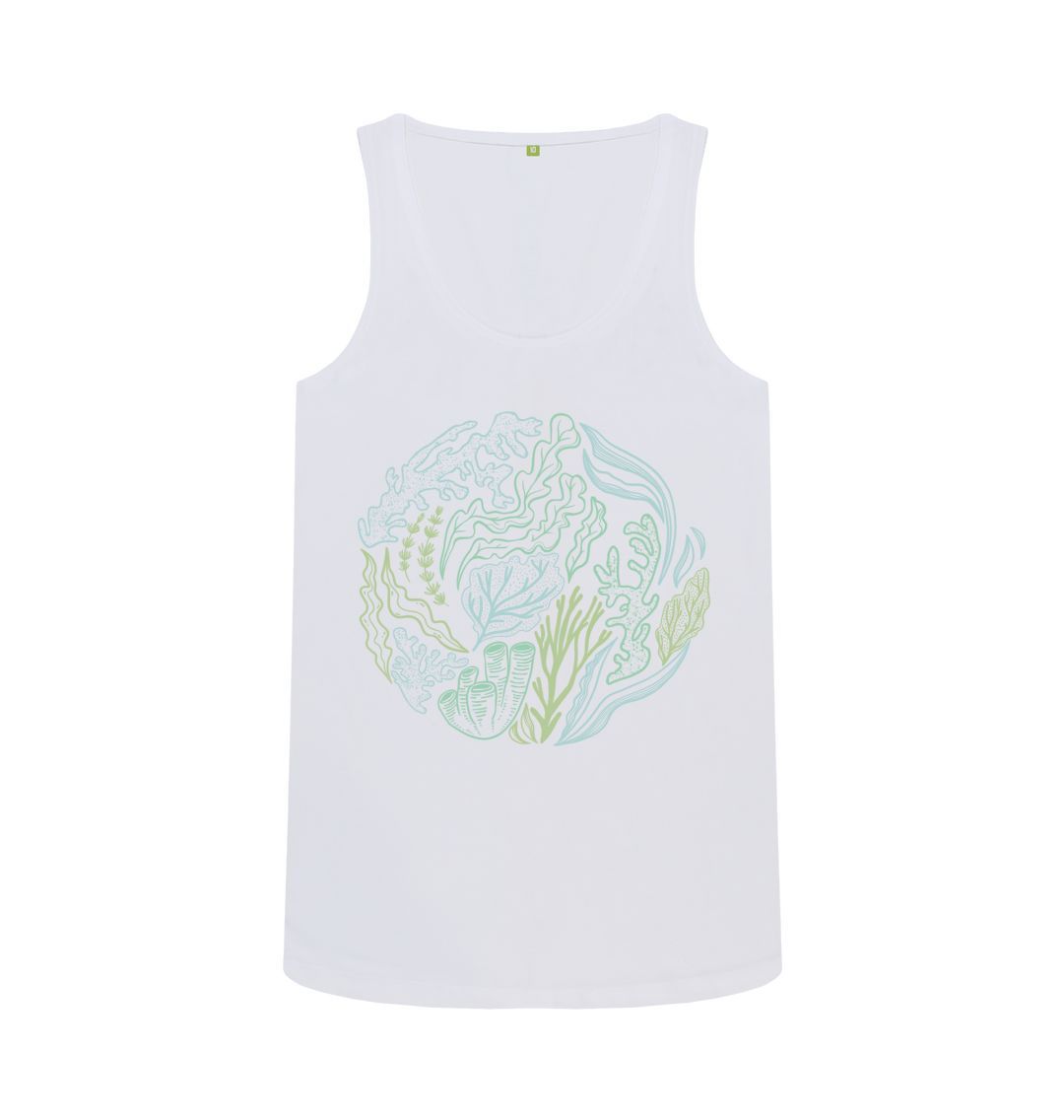 White Seaweed Vest Top