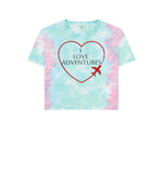 Pastel Tie Dye I Love Adventures Boxy Tee