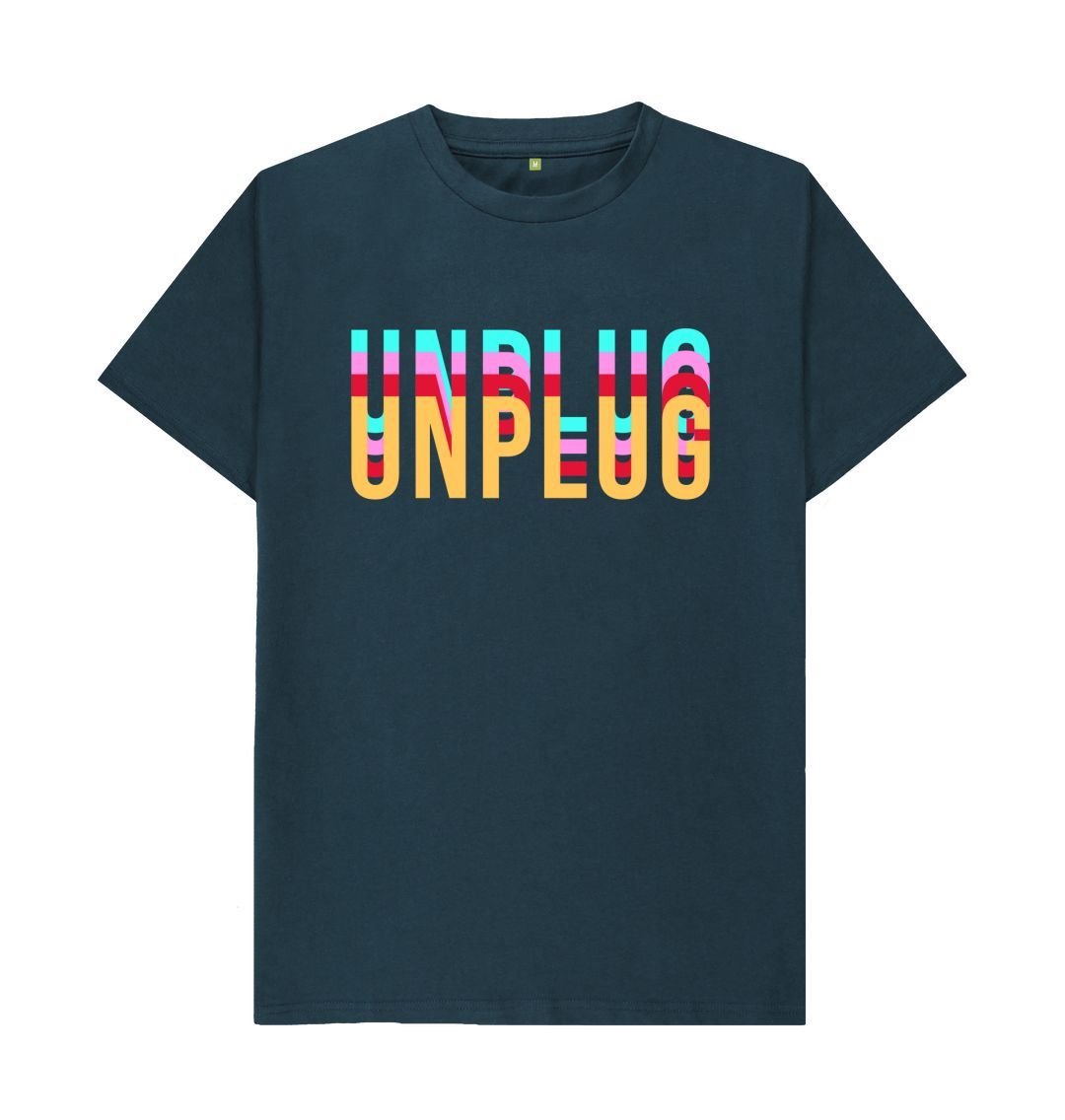 Denim Blue UNPLUG Tee