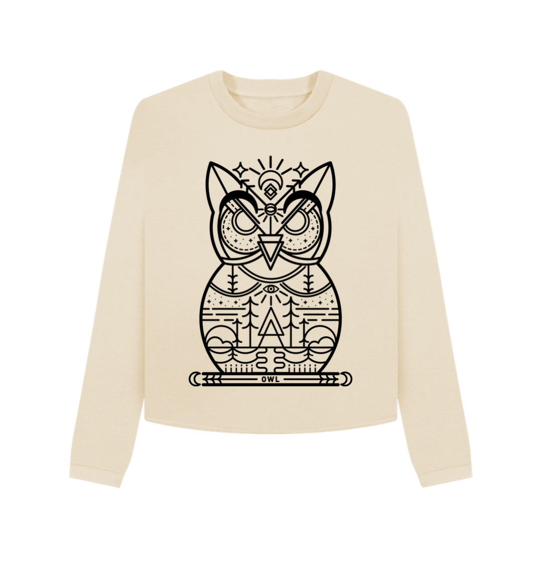 Oat Printed Boxy Jumpers Front