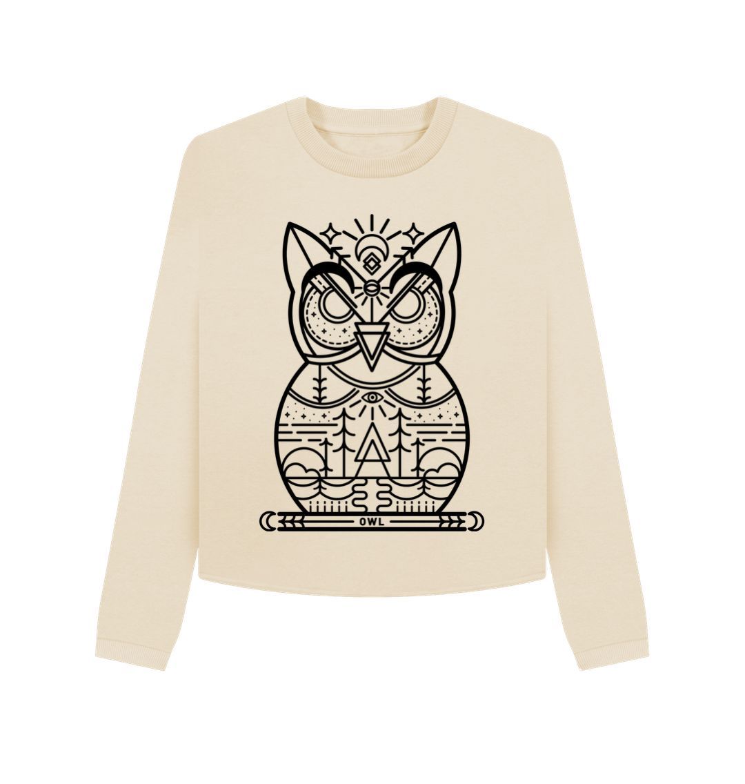 Oat Owl Boxy Jumper