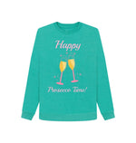 Seagrass Green Happy Prosecco Remill Sweatshirt