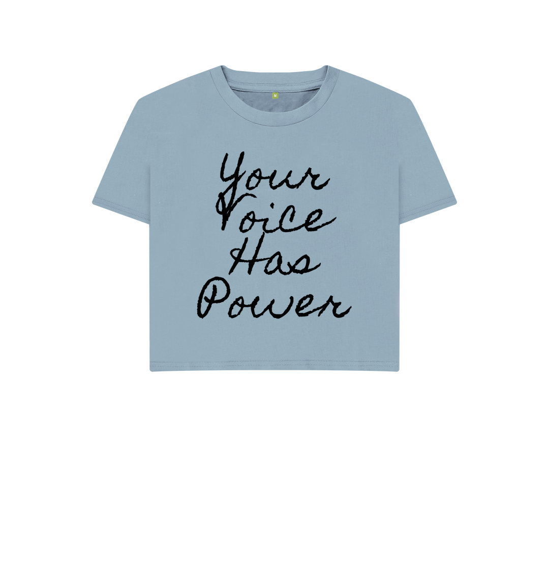 Stone Blue Printed T-shirt Front