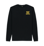 Black Printed Sweater Front