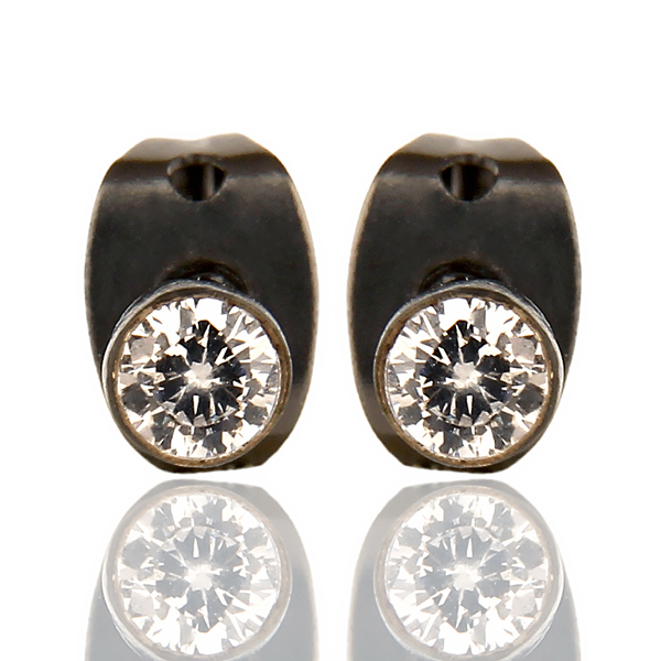 White Zircon Tiny Studs