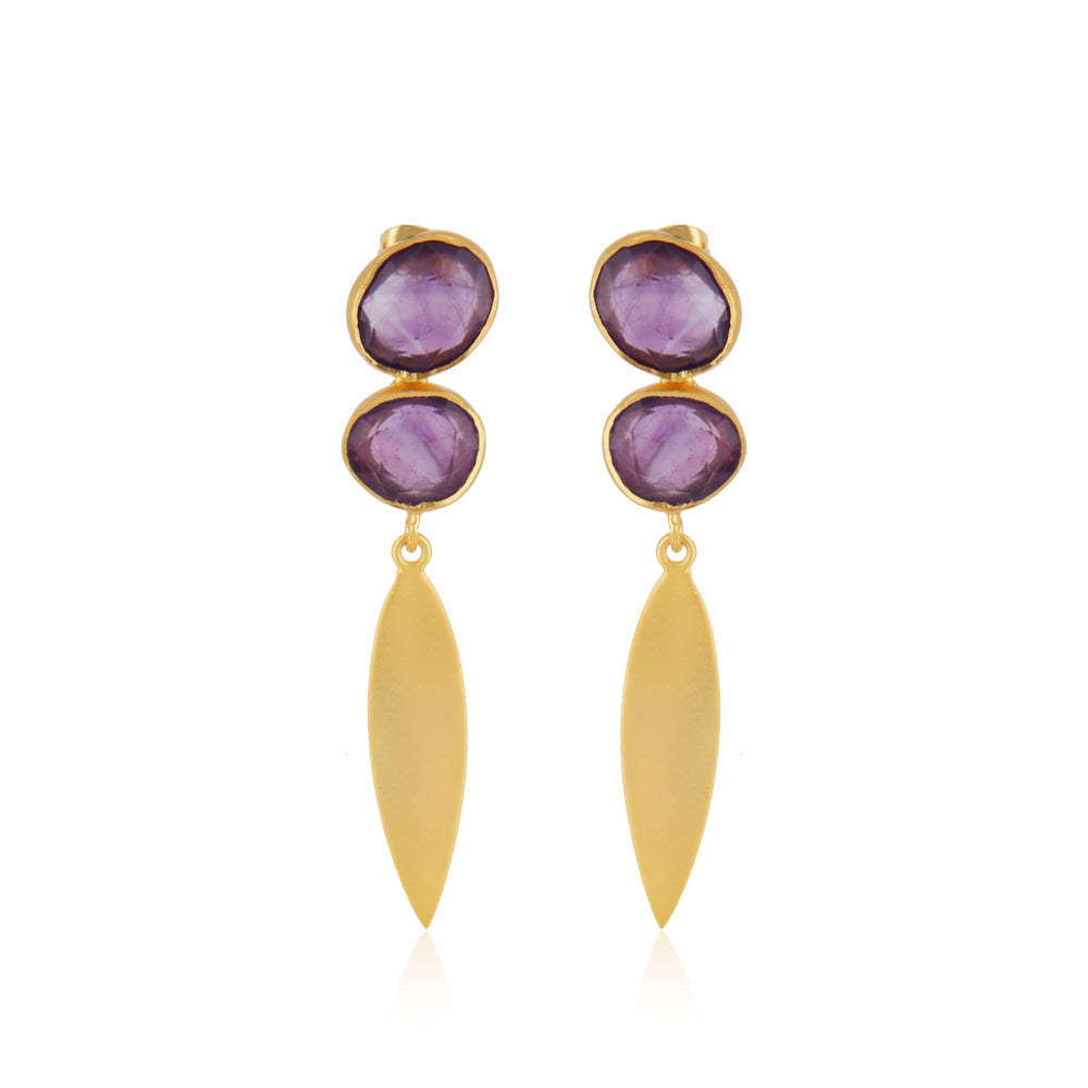 Amethyst Drop Earrings