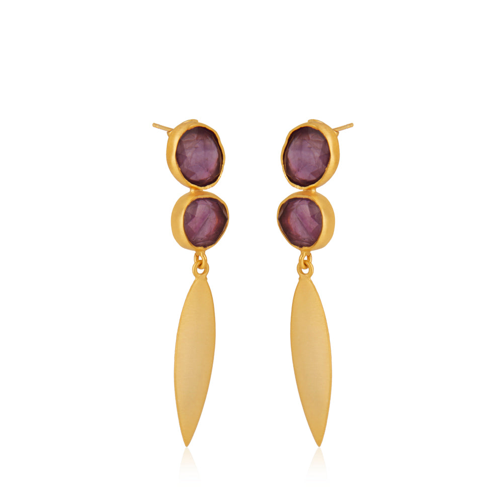 Amethyst Drop Earrings