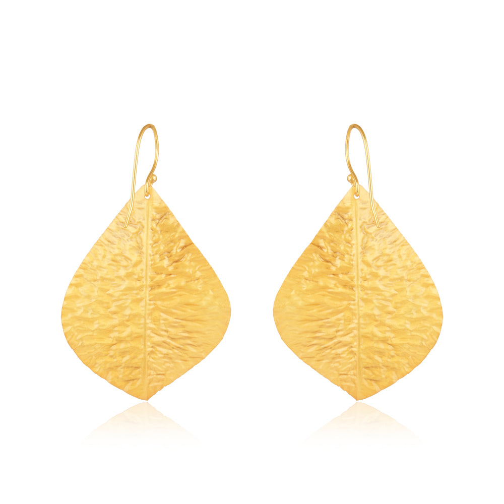 Nature's Gold Leaf Earrings