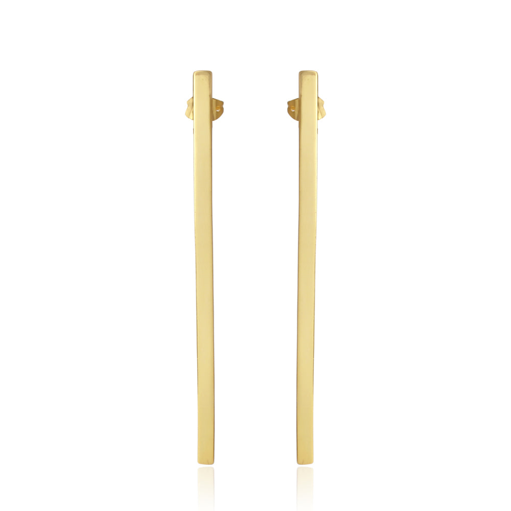 Gold Bar Earrings