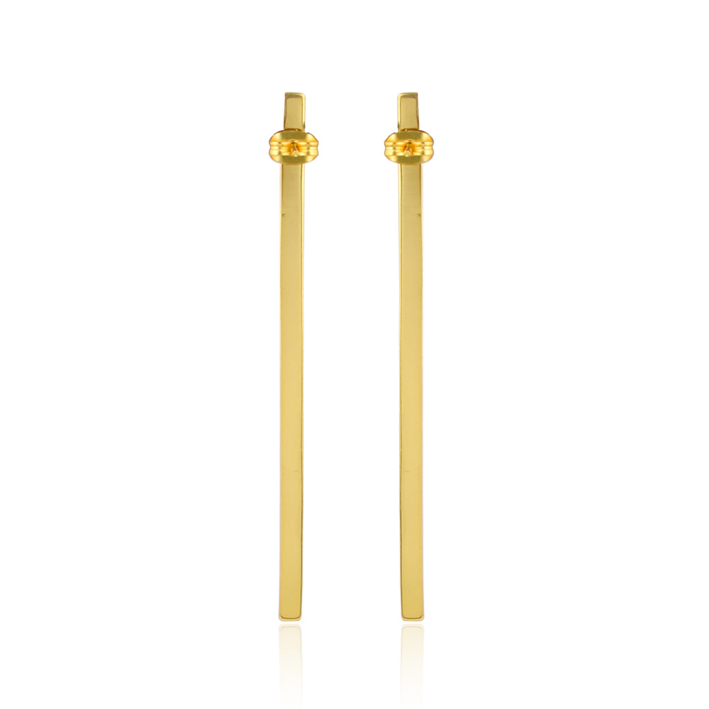 Gold Bar Earrings