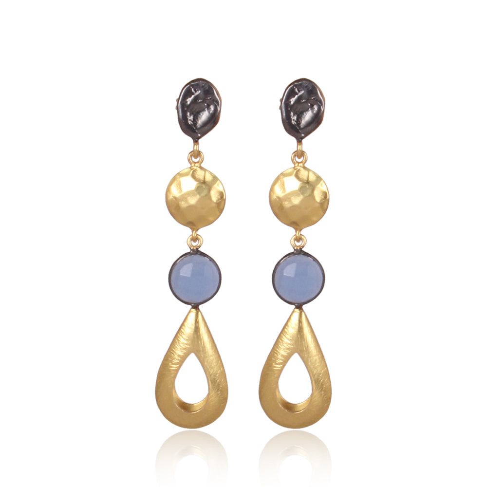 Hydro Blue Chalcedony Earrings