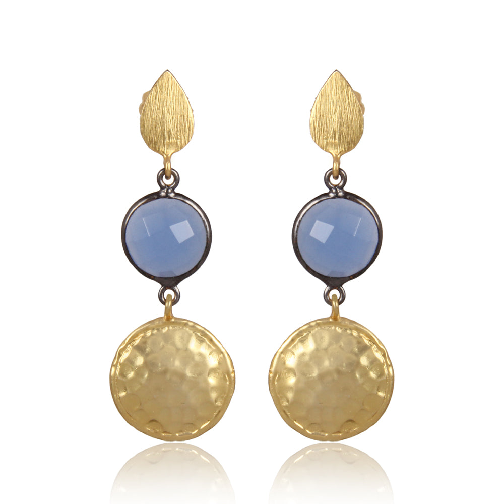 Hydro Blue Chalcedony Earrings