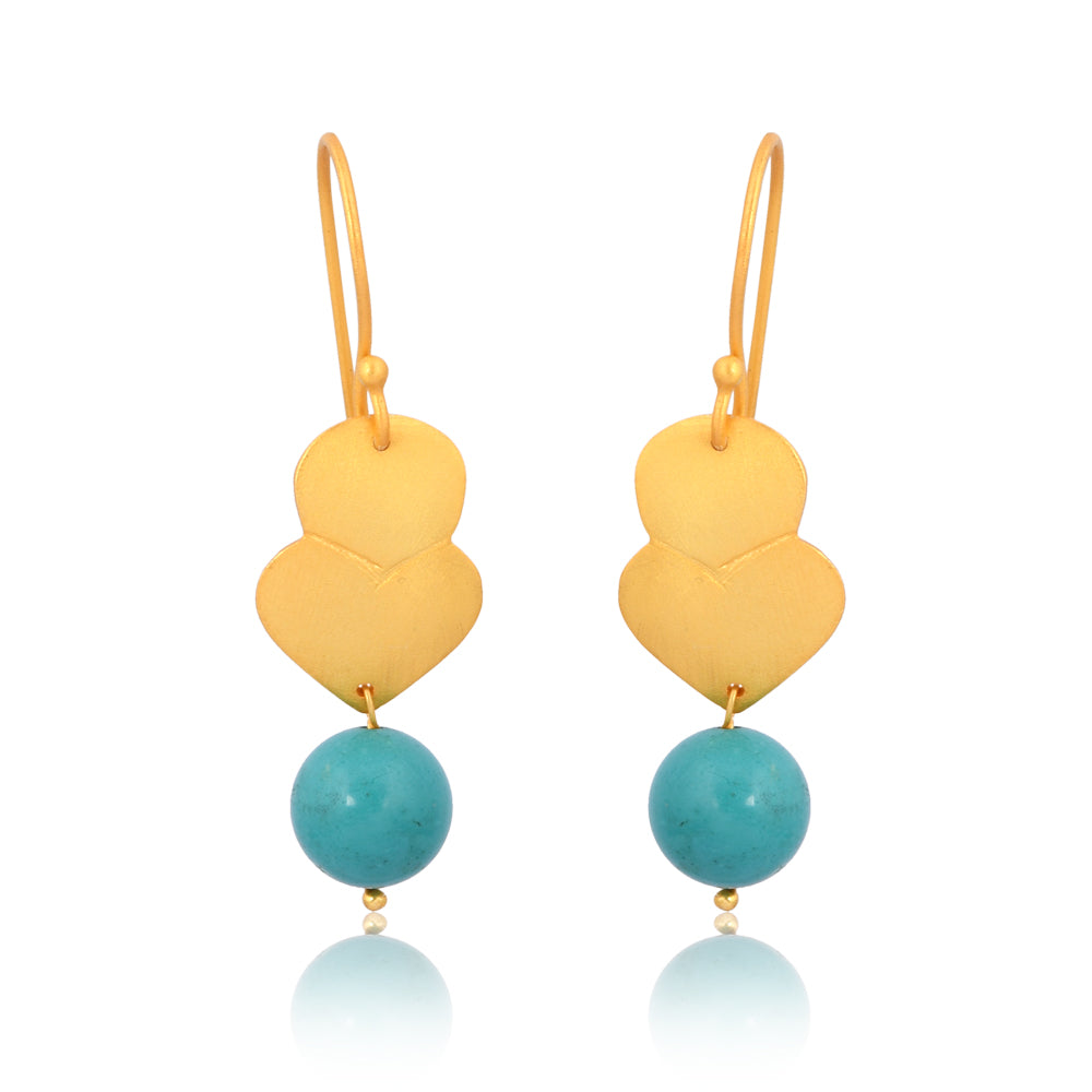 Turquoise Matrix Earrings